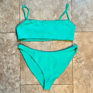 Vibrant Aqua Bikini Set from Lulus